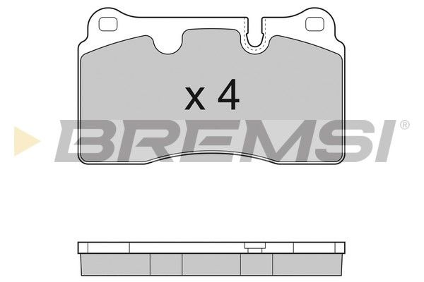 BREMSI stabdžių trinkelių rinkinys, diskinis stabdys BP3288