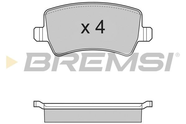 BREMSI Комплект тормозных колодок, дисковый тормоз BP3298