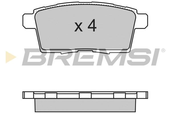 BREMSI stabdžių trinkelių rinkinys, diskinis stabdys BP3333