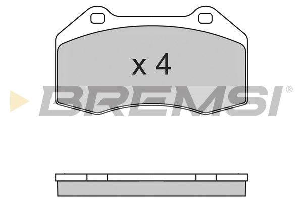 BREMSI stabdžių trinkelių rinkinys, diskinis stabdys BP3355