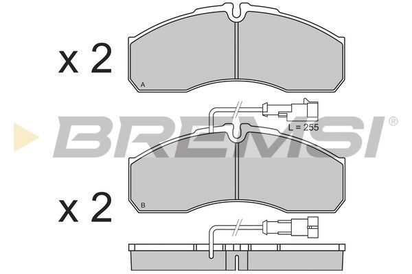 BREMSI stabdžių trinkelių rinkinys, diskinis stabdys BP3360