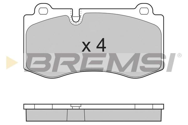 BREMSI stabdžių trinkelių rinkinys, diskinis stabdys BP3362