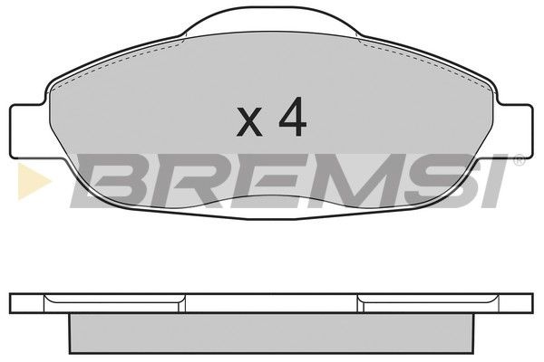 BREMSI stabdžių trinkelių rinkinys, diskinis stabdys BP3364