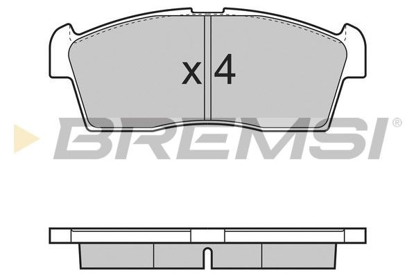 BREMSI stabdžių trinkelių rinkinys, diskinis stabdys BP3380