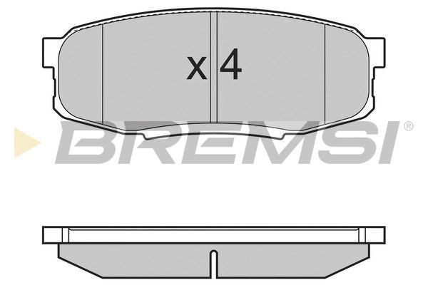 BREMSI stabdžių trinkelių rinkinys, diskinis stabdys BP3382