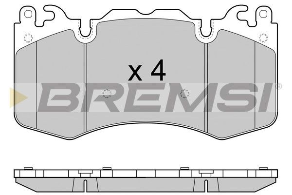 BREMSI stabdžių trinkelių rinkinys, diskinis stabdys BP3414