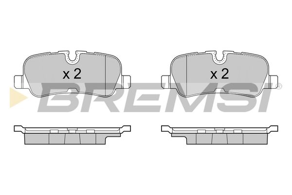 BREMSI stabdžių trinkelių rinkinys, diskinis stabdys BP3417