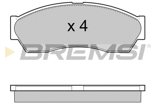 BREMSI Комплект тормозных колодок, дисковый тормоз BP3434