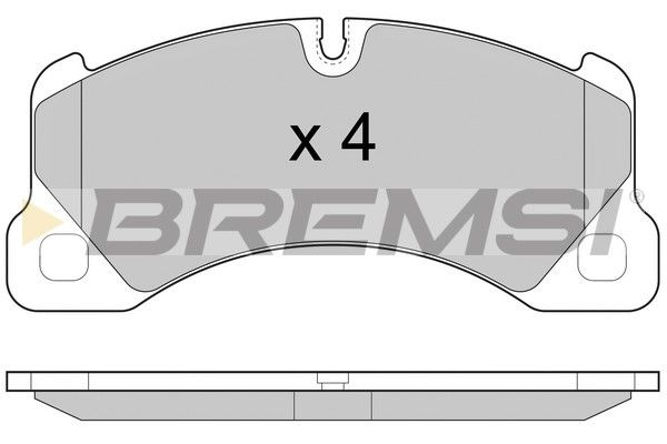 BREMSI stabdžių trinkelių rinkinys, diskinis stabdys BP3457