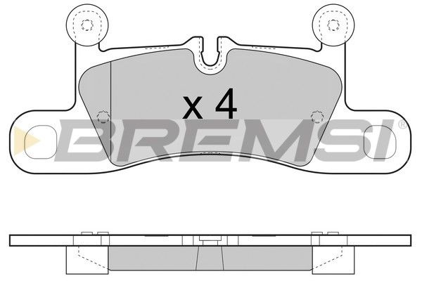 BREMSI Комплект тормозных колодок, дисковый тормоз BP3459