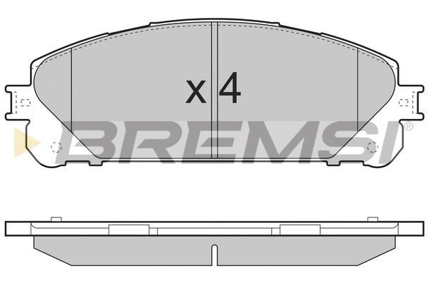 BREMSI Комплект тормозных колодок, дисковый тормоз BP3481