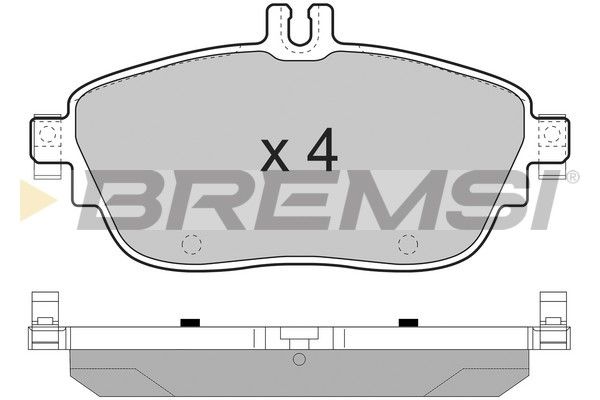 BREMSI stabdžių trinkelių rinkinys, diskinis stabdys BP3496