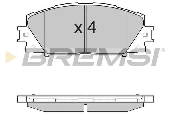 BREMSI stabdžių trinkelių rinkinys, diskinis stabdys BP3498