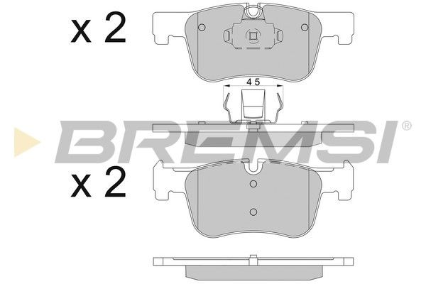 BREMSI Комплект тормозных колодок, дисковый тормоз BP3503