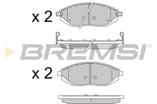 BREMSI stabdžių trinkelių rinkinys, diskinis stabdys BP3513