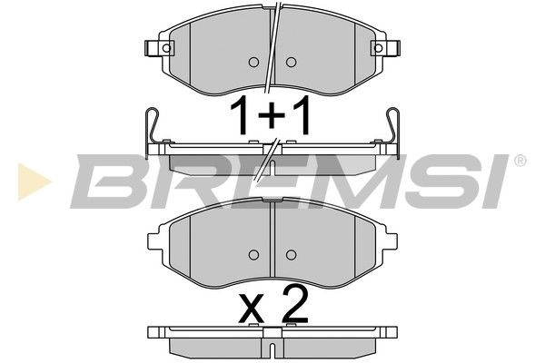 BREMSI stabdžių trinkelių rinkinys, diskinis stabdys BP3514