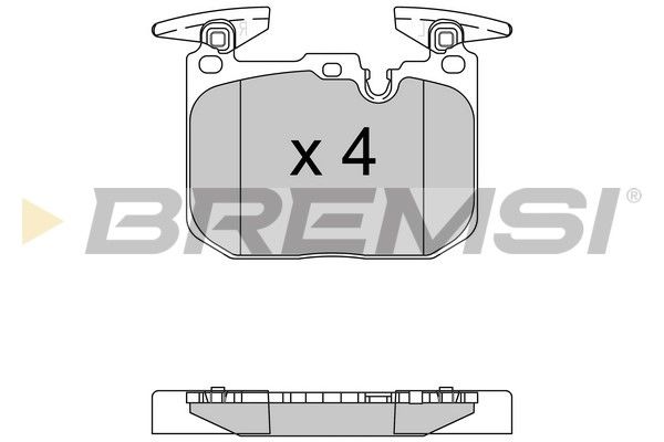 BREMSI Комплект тормозных колодок, дисковый тормоз BP3522