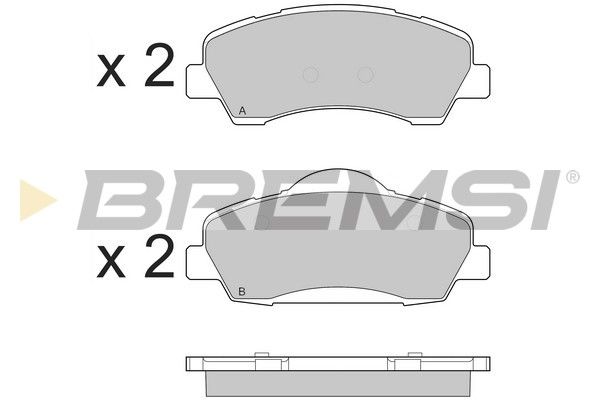 BREMSI Комплект тормозных колодок, дисковый тормоз BP3559