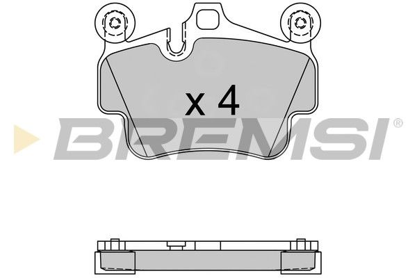 BREMSI stabdžių trinkelių rinkinys, diskinis stabdys BP3564