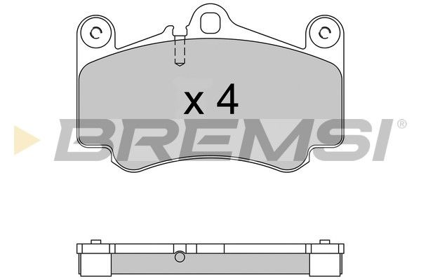 BREMSI Комплект тормозных колодок, дисковый тормоз BP3572