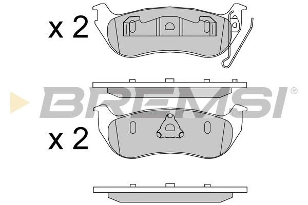 BREMSI Комплект тормозных колодок, дисковый тормоз BP3576