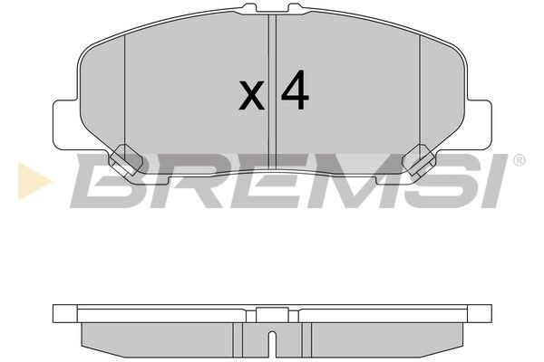 BREMSI Комплект тормозных колодок, дисковый тормоз BP3579