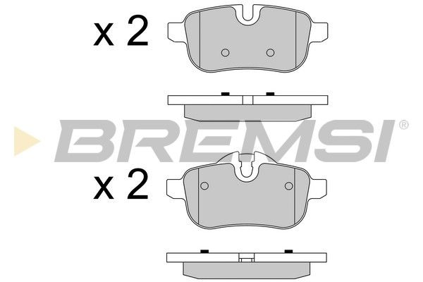 BREMSI stabdžių trinkelių rinkinys, diskinis stabdys BP3581