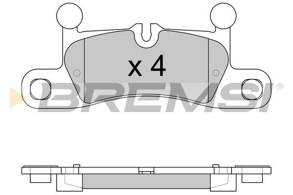 BREMSI Комплект тормозных колодок, дисковый тормоз BP3585
