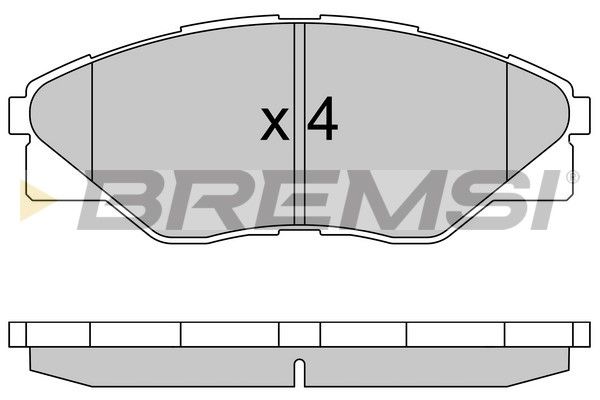 BREMSI stabdžių trinkelių rinkinys, diskinis stabdys BP3586