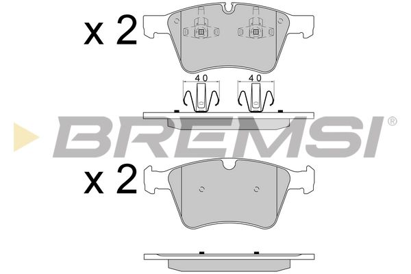BREMSI stabdžių trinkelių rinkinys, diskinis stabdys BP3590