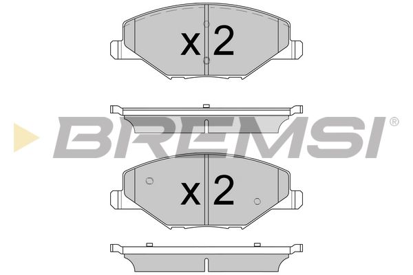 BREMSI stabdžių trinkelių rinkinys, diskinis stabdys BP3591