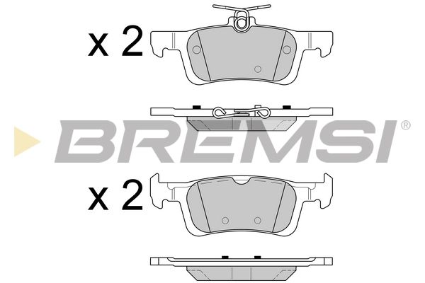 BREMSI Комплект тормозных колодок, дисковый тормоз BP3602