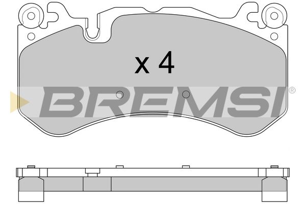 BREMSI stabdžių trinkelių rinkinys, diskinis stabdys BP3609