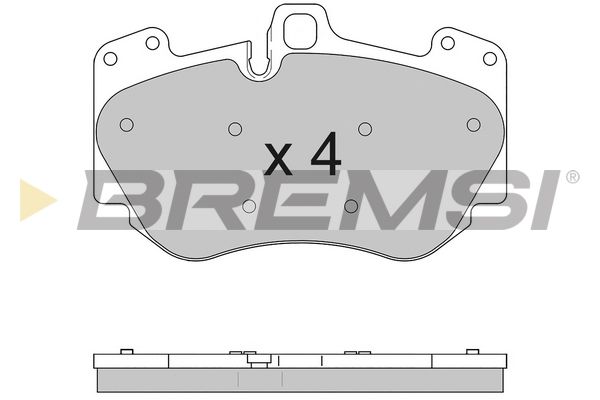 BREMSI Комплект тормозных колодок, дисковый тормоз BP3611