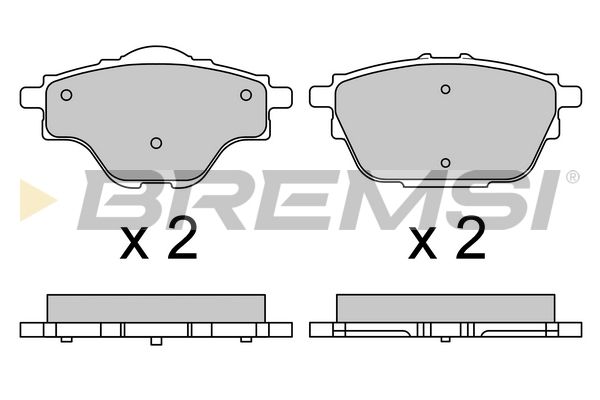 BREMSI Комплект тормозных колодок, дисковый тормоз BP3625