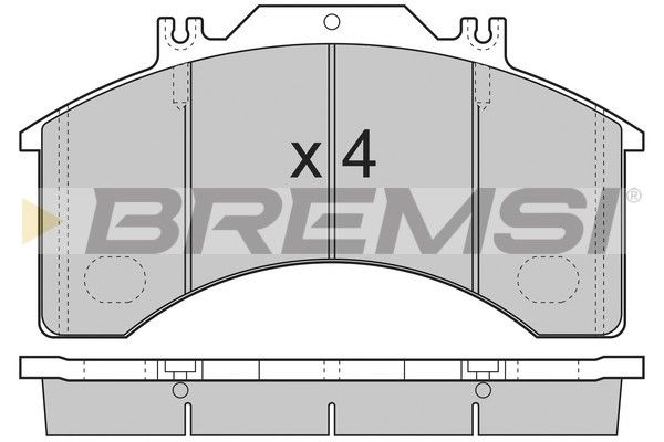 BREMSI stabdžių trinkelių rinkinys, diskinis stabdys BP7251