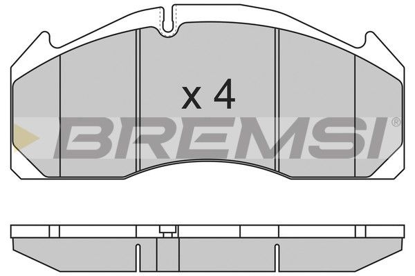 BREMSI Комплект тормозных колодок, дисковый тормоз BP7317