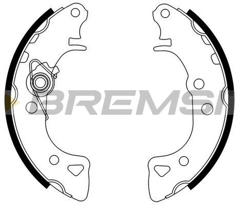 BREMSI Комплект тормозных колодок GF0103