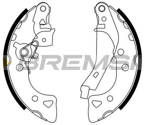 BREMSI Комплект тормозных колодок GF0103-2