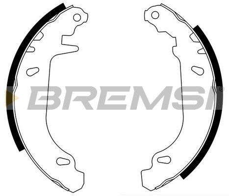 BREMSI Комплект тормозных колодок GF0105