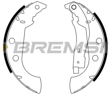 BREMSI Комплект тормозных колодок GF0107