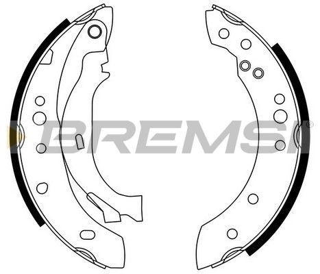 BREMSI Комплект тормозных колодок GF0108