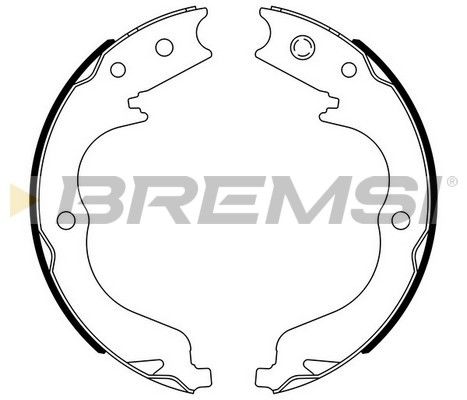 BREMSI Комплект тормозных колодок, стояночная тормозная с GF0109