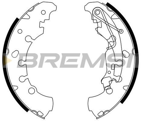 BREMSI Комплект тормозных колодок GF0140