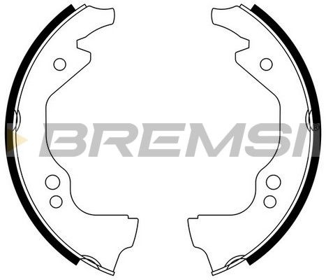 BREMSI Комплект тормозных колодок GF0143