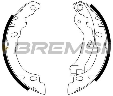 BREMSI Комплект тормозных колодок GF0154