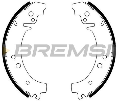 BREMSI stabdžių trinkelių komplektas GF0160
