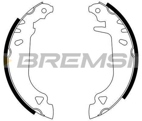 BREMSI Комплект тормозных колодок GF0168
