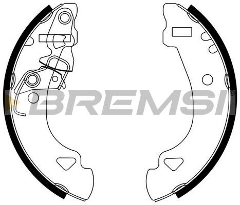 BREMSI stabdžių trinkelių komplektas GF0173