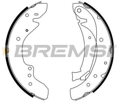 BREMSI Комплект тормозных колодок GF0175